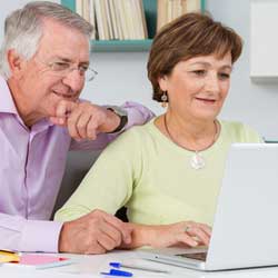 Older Couple on Computer